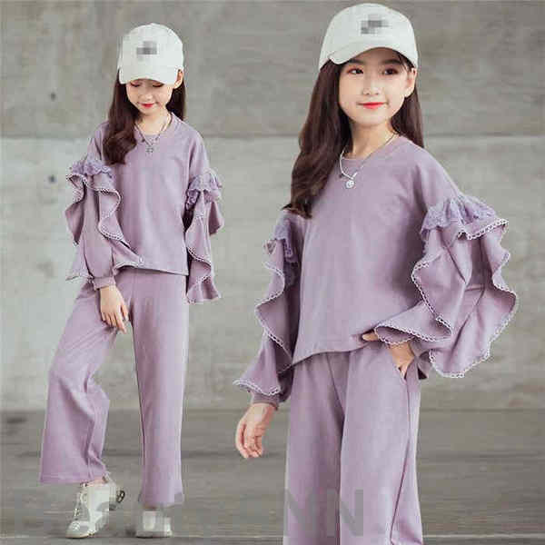 新生活 子供服 セットアップ 長袖 ジャージ パープル イエロー パーカー 2点セット キッズ 女子 上下セット 春秋 パーカーロングパンツ 登山着 スポーツウ...