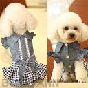 新生活 犬服 ワンピース ドッグウェア 犬 デニム服 トップス 犬の服 あったか かっこいい 秋 冬 超小型犬 小型犬 中型犬 猫 ペット 犬用 洋服 お散歩 ...
