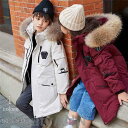 新生活 ダウンジャケット子供服 ダウンコート キッズ 子ども服 ロング丈 ジャケット 女の子 男の子 アウター フード付き 取り外し可能防寒 冬 90%ダウン冬...