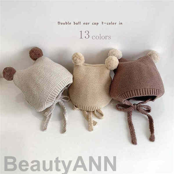 新生活 ニット帽子 キッズ 帽子 ポンポン 無地 耳付き おしゃれ 秋冬 女の子 男の子 ベビー 13色 子供用 ニット帽 かわいい 防寒 暖かい あったかグッ...