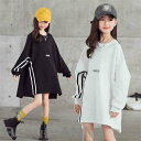 新生活 子供服 シャツワンピース 長袖 女の子 ワンピース 韓国子供服 パーカー キッズ 長袖ワンピース シフォン 春秋着 一目惚れ こどもの日 パーカーワンピ...