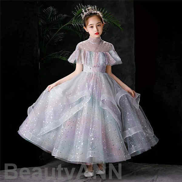 子供ドレス ドレス キッズ ロングワンピース 高級dress ピアノ発表会 ブラック 子供ドレス 誕生日 パーティー ベビードレス ロングドレス 刺繍 子どもド...