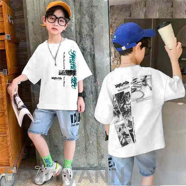 新生活 子供服 セットアップ キッズ 男の子 2点セット 半袖 ジャージ シャツ+5分ズボン カジュアル パンツセット 春夏着 上下セット デニムパンツ 可愛い...