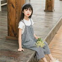 新生活 子供服 セットアップ キッズ 女の子 2点セット 半袖 シャツ+サロペット カジュアル パンツセット 春夏着 上下セット オールインワン 可愛い おしゃ...