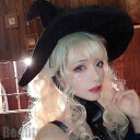 新生活 魔女の帽子 コスプレ帽子 Lolita ハロウィンハット ハロウィンの衣装 レディース ハロウィーン帽子 とんがり帽子 漁師帽子 ビッグハット 巫女 フ...