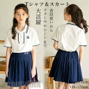 新生活 子ども服 夏服 Tシャツ スカート 上下セット 女の子 フォーマル セットアップ poloシャツ 可愛い ジュニア 発表会 結婚式 卒業式 お宮参り 普...