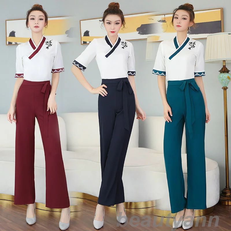 上下セットエステティック サロンウェア リラクゼーション クリニック 3タイプ 制服 ファンクショナルビューティー大きいサイズ ジュエリーホテルフロント作業服 ...