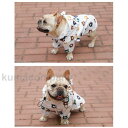 服 ペットウェア 犬の服 フレンチブルドッグ パーカー レインコート 中型犬 小型犬 ポンチョ 雨具 撥水加工 通気 雨合羽 梅雨対策 帽子付き 着せやすい 熊...