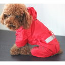 犬 レインコート 小型 中型犬 フルカバータイプ 反射板 雨除け パーカー レインウェア カッパ 防水 撥水犬用 雨 梅雨 雨具 散歩 犬 服(4)
