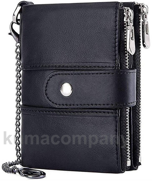 二つ折り財布 財布 メンズ 小銭入れ財布 二つ折り 牛革 小銭入れ 大容量 取り外し可能なカードケース レザー コイン ウォレットカード収納 二重ファスナー プ...