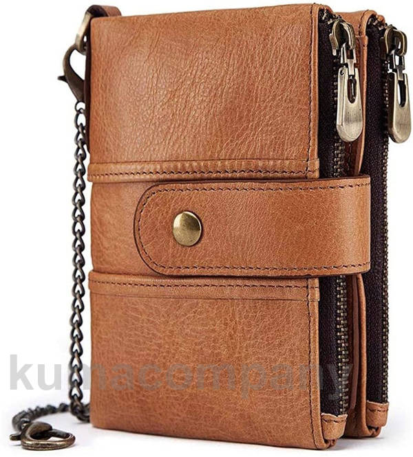 二つ折り財布 財布 メンズ 小銭入れ財布 二つ折り 牛革 小銭入れ 大容量 取り外し可能なカードケース レザー コイン ウォレットカード収納 二重ファスナー プ...