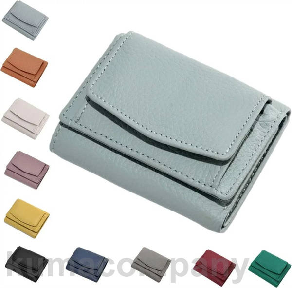 三つ折り財布 レディース box型小銭入れ 牛革 ボックス型 外側 小銭入れ 二つ折り 仕切り コンパクト 大容量 薄い 使いやすい カード カード収納 ギフト...