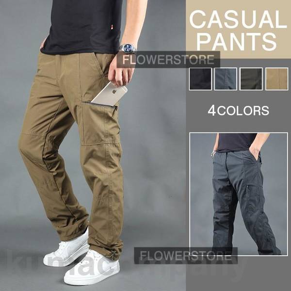 カーゴパンツ メンズ 作業着 秋冬 裏起毛 ワークパンツ ミリタリー ロング丈 ストレート カラーパンツ カーゴ スリム カジュアルパンツ カジュアルパンツ