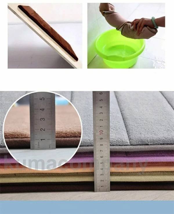 バスマット お風呂マット 超吸水 速乾 抗菌防臭 足ふきマット 厚さ15mm 低反発 クッション バスルームマット 浴室 洗える キッチンマット 防ダニ 滑り止...