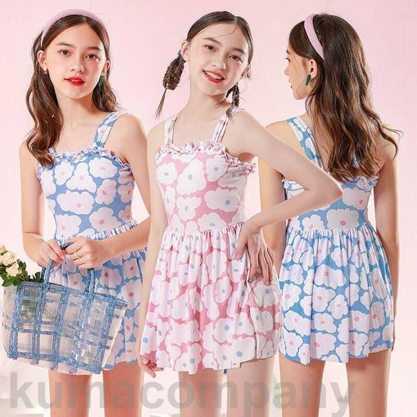140~155cm 25~40kg 子供水着 キッズ ワンピース 女の子 ガールズ キッズ 子供 キッズ 子ども用 スクール水着 ジュニア フリル ラッシュガー...