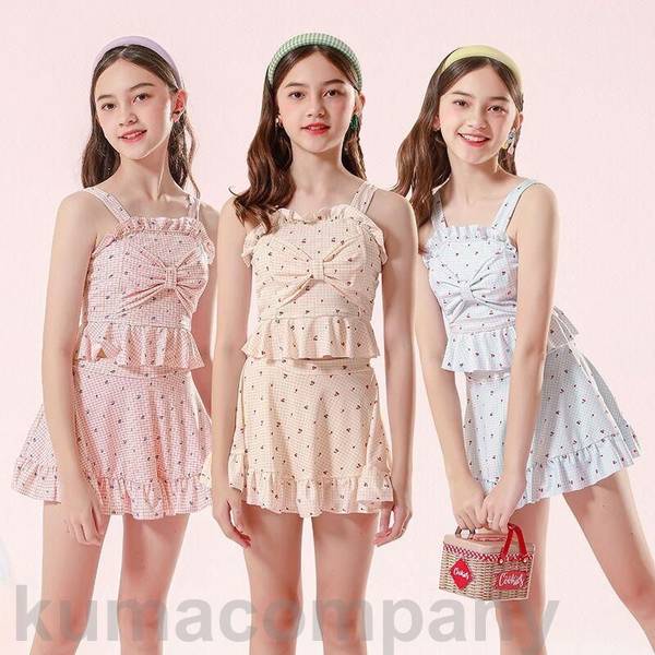 キッズ ジュニア 140~155cm 25~40kg 子供水着 女の子 ガールズ キッズ 子供 キッズ 子ども用 スクール水着 フリル ラッシュガード ワンピー...
