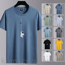 Tシャツ メンズ 半袖 おしゃれ 白Tシャツ ロンT T-shirt スポーツ 半袖tシャツ 配いろ 涼しい カジュアルクルーネック 丸首 プリント 夏 ゆった...