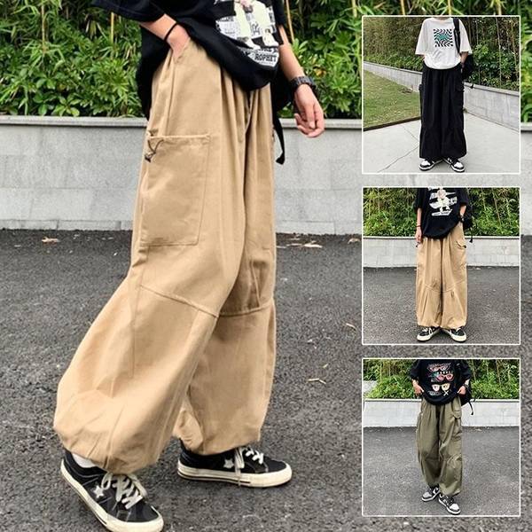カーゴパンツ メンズ ボトムス ズボン ミリタリー ロング ゆったり 作業服 カジュアル おしゃれ ワークパンツ アウトドア ワイト