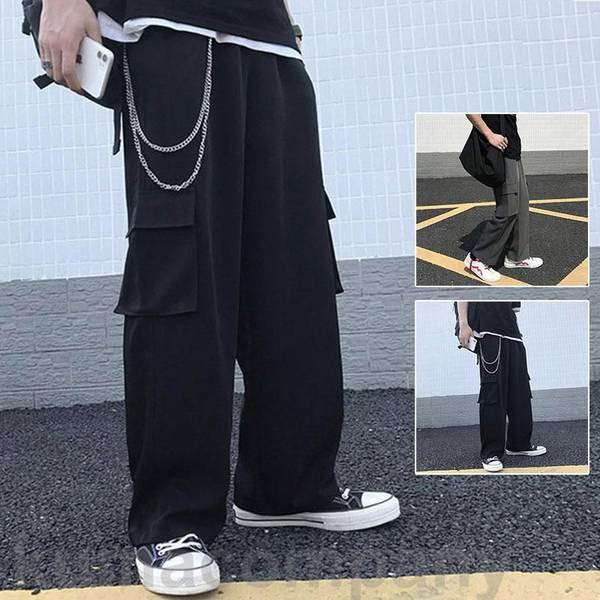 カーゴパンツ メンズ ボトムス ズボン ミリタリー ロング ゆったり 作業服 カジュアル おしゃれ ワークパンツ アウトドア ワイト