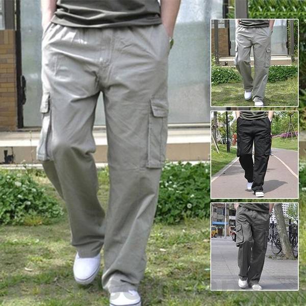 カーゴパンツ メンズ 大きいサイズ ゆったり 作業服 ボトムス 太め カジュアル ズボン ミリタリーパンツ 春物