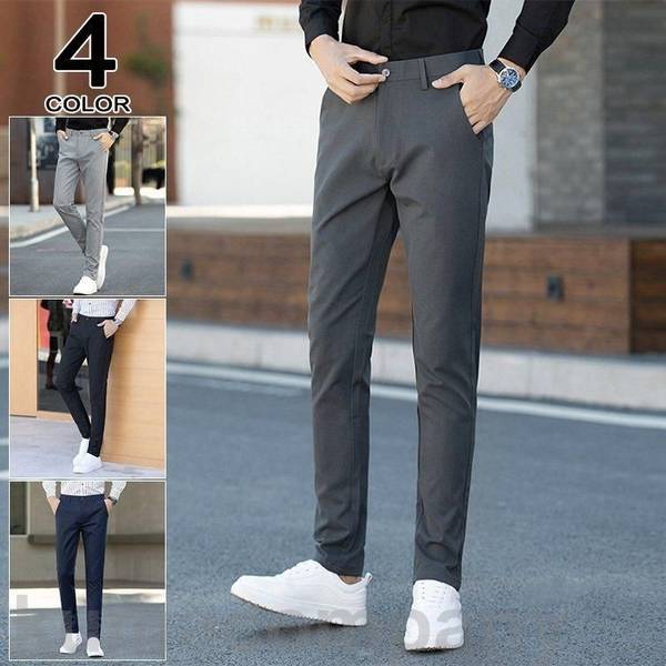 スラックス メンズ ビジネス ボトムス パンツ スリム 細身 ビジネス カジュアル スーツ 春 夏 秋 ビジネススラックス