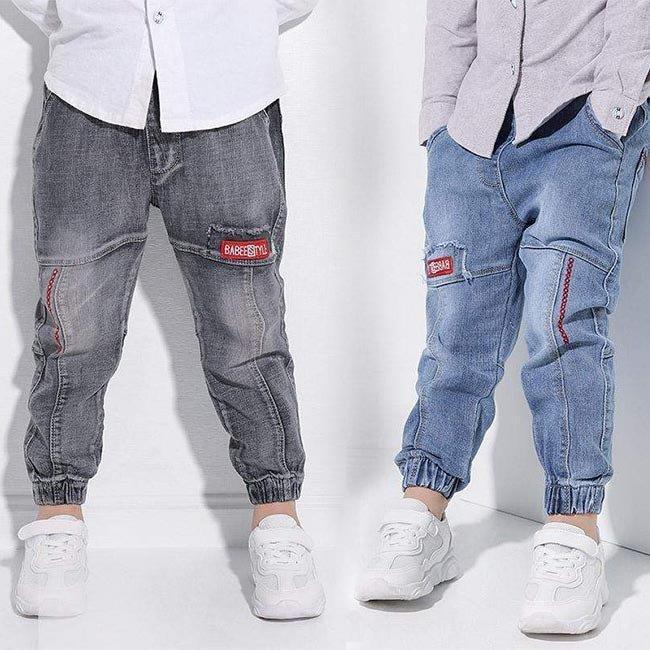 デニムパンツ キッズ 男の子 Gパン デニム サルエルパンツ 男児 ジーンズ キッズ ロングパンツ ジーパン ウエストゴム ジュニア服 長ズボン バレンタイン ...