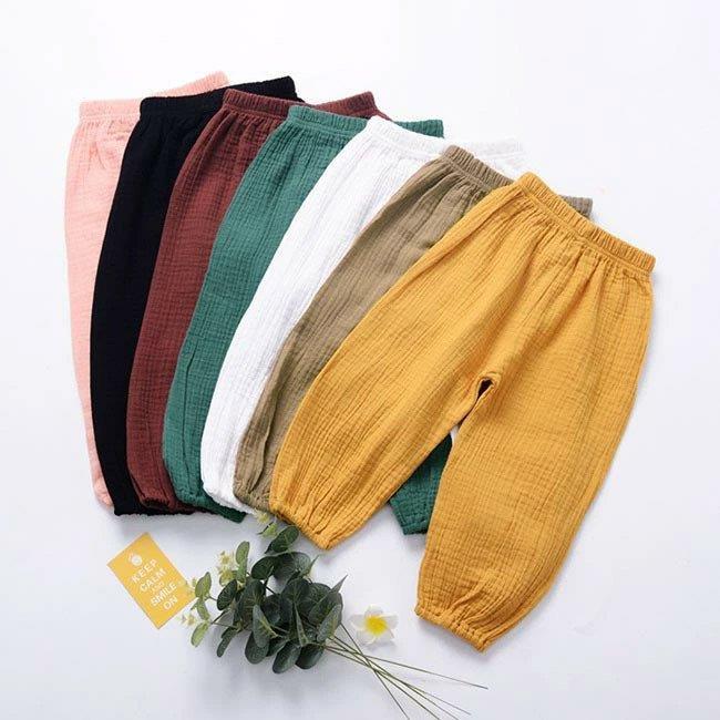 子ども サルエルパンツ 薄手 夏 蚊対策 男児 ロングパンツ コットン ベビー ユニセックス ジュニアパンツ ゆったり 女児 サマーパンツ バレンタイン プレゼ...