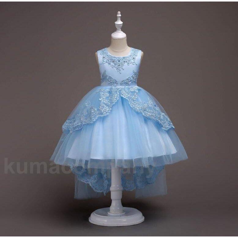 子供ドレス キッズ 子どもフォーマルピアノ発表会ドレス 子ども服 女の子 ワンピース コンクール用ドレス七五三 結婚式 多色