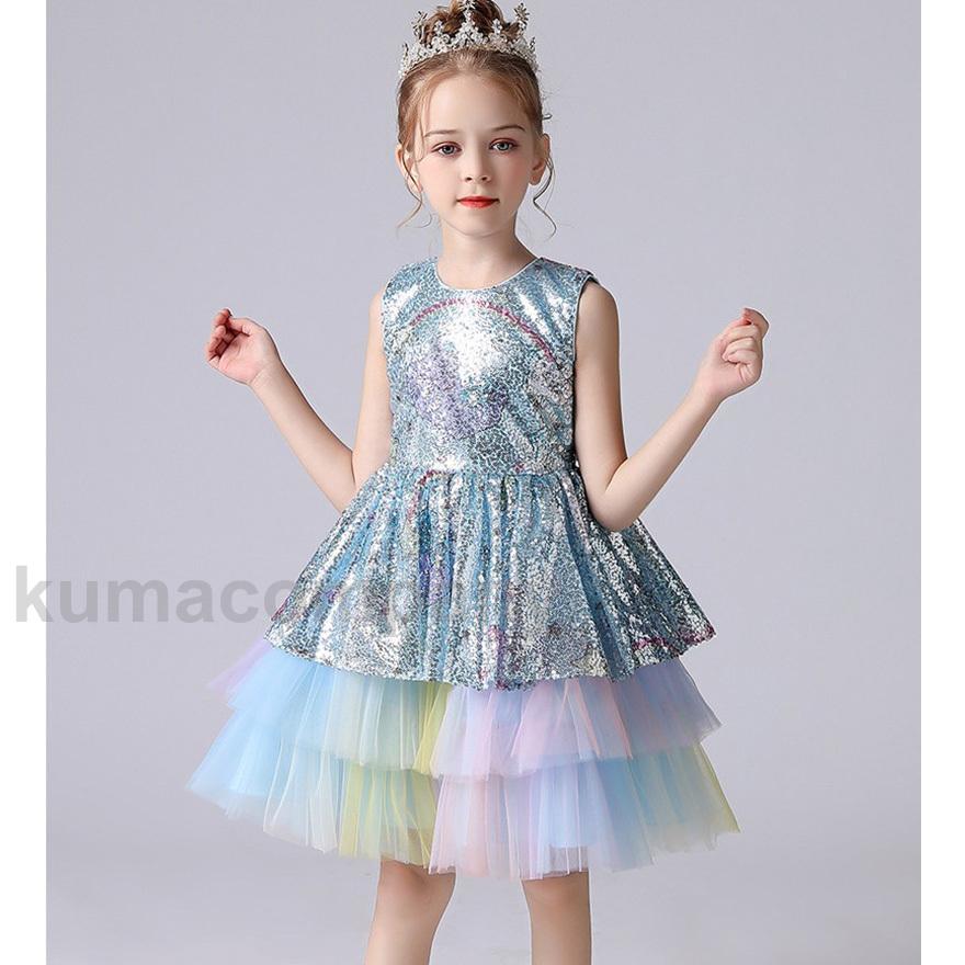 子供ドレスドレス 女の子 ワンピース レース チュールワンピース フラワーガール ジュニアピアノ発表会 花嫁 コンクール ロングドレス キッズドレス ノースリー