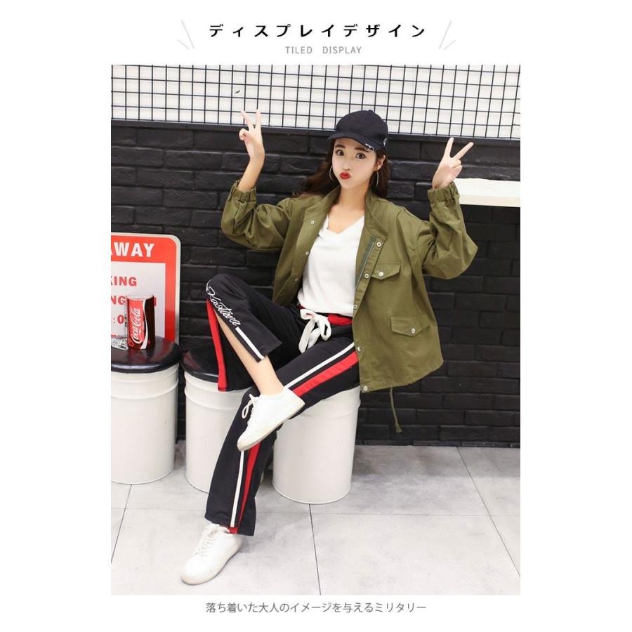 マウンテンパーカー レディース ジャケット アウター コート ミリタリージャケット パーカー ドロスト付き ミリタリー フェイクポケット 体型カバー バレンタイン プレゼント