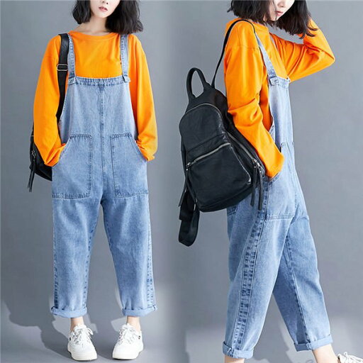 サロペットデニムパンツ レディース テーパードパンツ サルエルパンツ ウォッシュ加工 きれいめ 体型カバー ゆったり バレンタイン プレゼント サロペットデニムパンツ レディース テーパードパンツ サルエルパンツ ウォッシュ加工 きれいめ 体型カバー ゆったり バレンタイン プレゼント