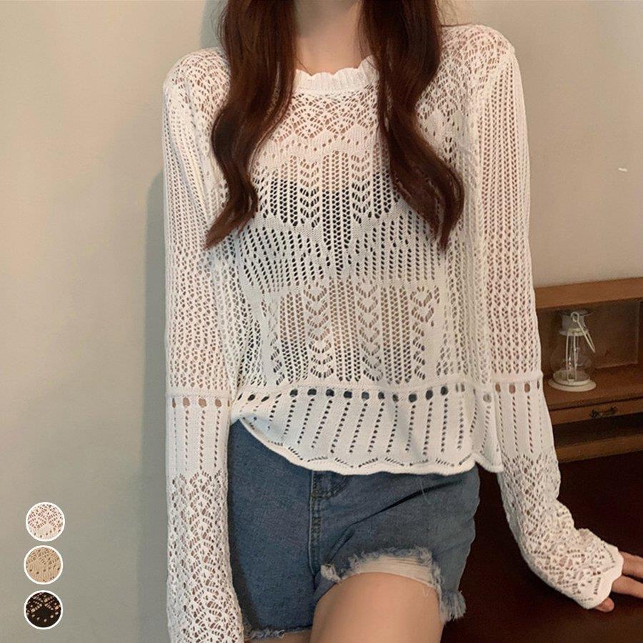 透かし編み ニットトップス レディース バレンタイン プレゼント