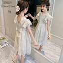韓国子供服 女の子 ワンピース フォーマル 結婚式 パーティー 半袖 レース 発表会 演出 膝丈 キッズ 姉妹 ワンピー ページュ 夏ワンピ お姫様 バレンタイ...