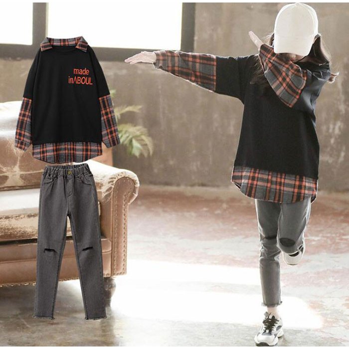 ジャージ 韓国子供服 女の子 セットアップ 秋冬 厚手 キッズ 長袖 子供服 子ども服 上下セット パーカー ロングパンツ 運動着 裏起毛 ジュニア服 2点セッ...