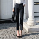 テーパードパンツ レディース 黒パンツ 九分丈パンツ ストレッチパンツ 通勤用パンツ スリムビジネスパンツ 細身 美脚 美シルエット きれいめ 春夏 バレンタイ...