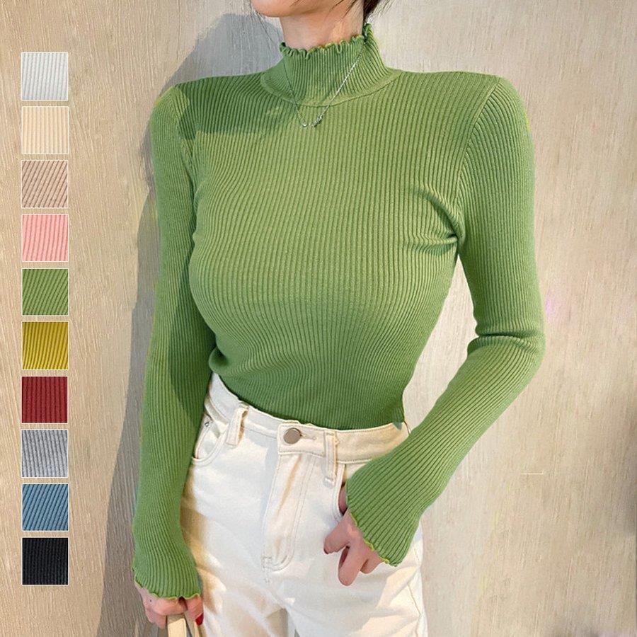 ニットセーター レディース 長袖 10色 バレンタイン プレゼント