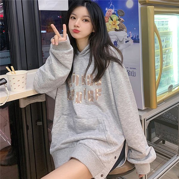 パーカー トレーナー レディース プルオーバー 長袖 アメカジ ストリート 英語文字 ロゴ 可愛い 秋服 スポーツ 着痩せ 春秋 薄手 バレンタイン プレゼント
