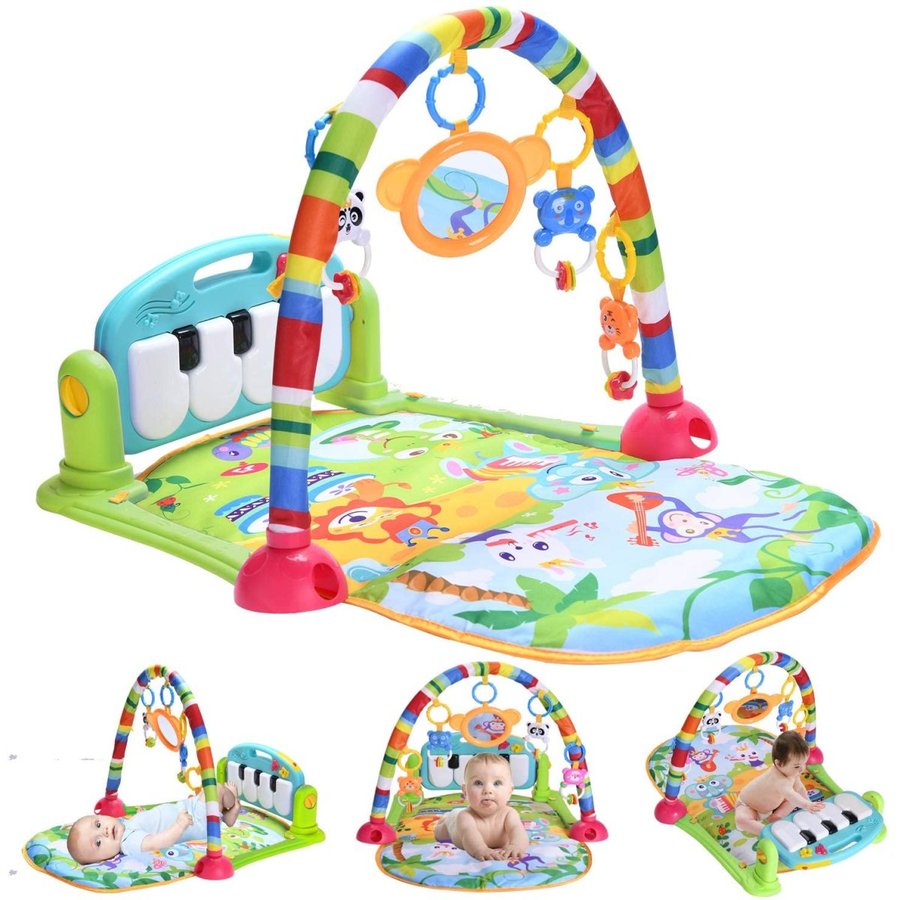 ベビー プレイマット おもちゃ 赤ちゃん ジム 音楽 ライトプレイマット ピアノ プレイ 感覚刺激 早期教育 新生児 出産祝い プレゼント バレンタイン プレゼ...