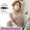 新生活 長袖tシャツ レディース 長袖 ハイネック トップス カットソー 無地 細身 着痩せ プルオーバー カジュアル おしゃれ 2タイプ 薄手 厚手 ボア付き...