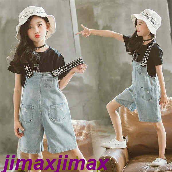 新生活 セットアップ 子供服 2点セット キッズ 子供服 サロペット 女の子 韓国子供服 上下セット 半袖 Tシャツ シフォン ショートパンツ デニム短パン デ...