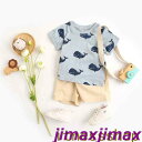 新生活 ベビー服 子ども服 おしゃれ 女の子 男の子 セットアップ Tシャツ パンツ 動物 上下セット キッズ服 2色選択 子供服 キッズ 赤ちゃん 幼児 ベビ...