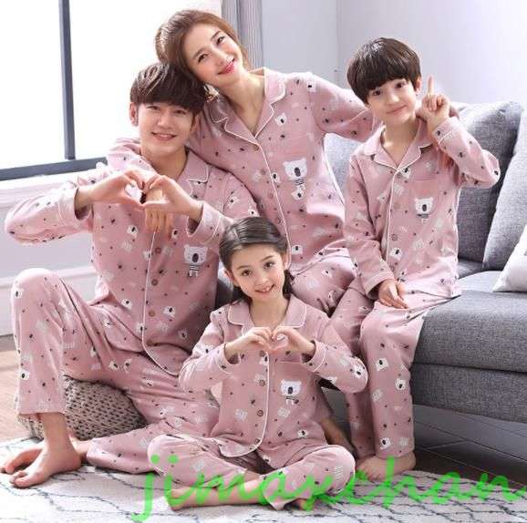 新生活 サマー カップル ボーダー ユニセックス 家族 パジャマ お 揃い ルーム ウェア おそろい親子服 供 ギフト セット