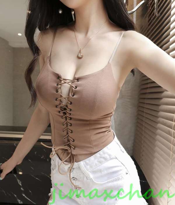 新生活 サマー Tシャツ キャミソール タートルネック セーター レディースファッション タートル 胸開きタート セクシー Vネック ベアトップ ベアトップ 韓...