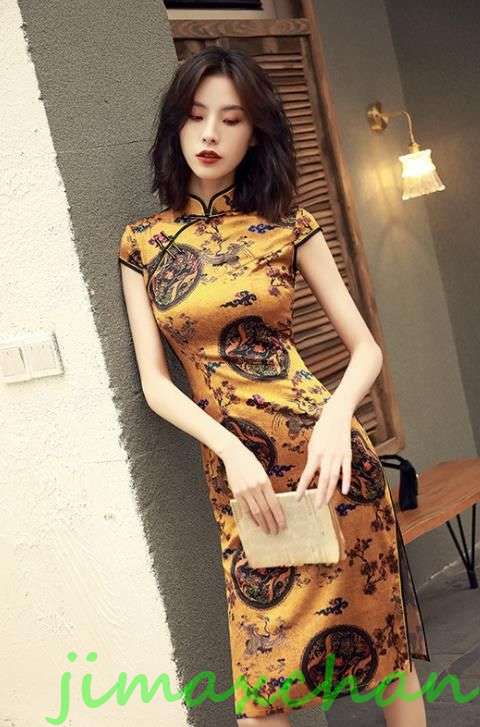 新生活 サマー パーティードレス ワンピース 結婚 安い チャイナドレス チュール レディース 民族風 ルエスニック