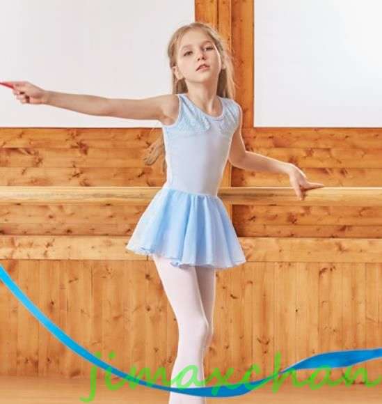 新生活 サマー バレエ ワンピース 女の子 レオタード バレエ 演出 体操 発表会 ダンス衣装 キッズ 児童 表演服