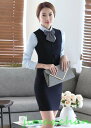 新生活 サマー レディース コート ビジネススーツ パンツスーツ 七分袖 OL オフィス トップス 事務服 ビジネス 洗える 2点セット ベストスーツ