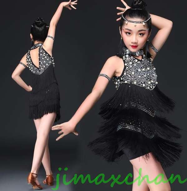 新生活 サマー 4色 ラテン ワンピース 女の子 レオタード ラテン 演出 体操 発表会 ダンス衣装 キッズ ジュニア ダンスウェア レッセン着 ダンスウェア