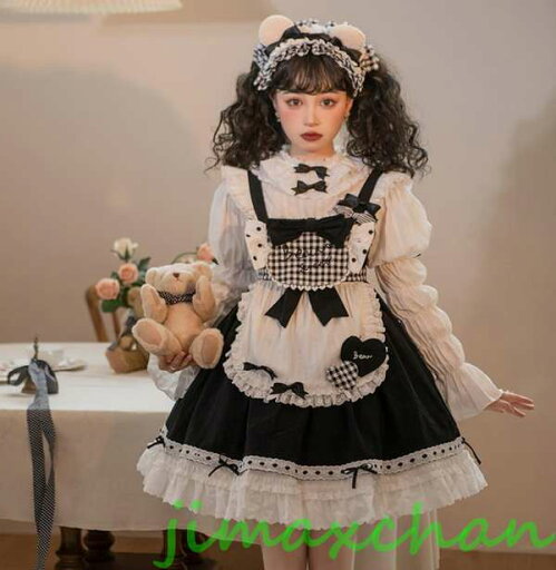 新生活 サマー /Lolita系 熊メイド/ワンピース jsk OP /ロリータ トップス 萌え レディース ゴスロリ ロリータファッション 変装 トップス 吊りスカート 新生活 サマー /Lolita系 熊メイド/ワンピース jsk OP /ロリータ トップス 萌え レディース ゴスロリ ロリータファッション 変装 トップス 吊りスカート