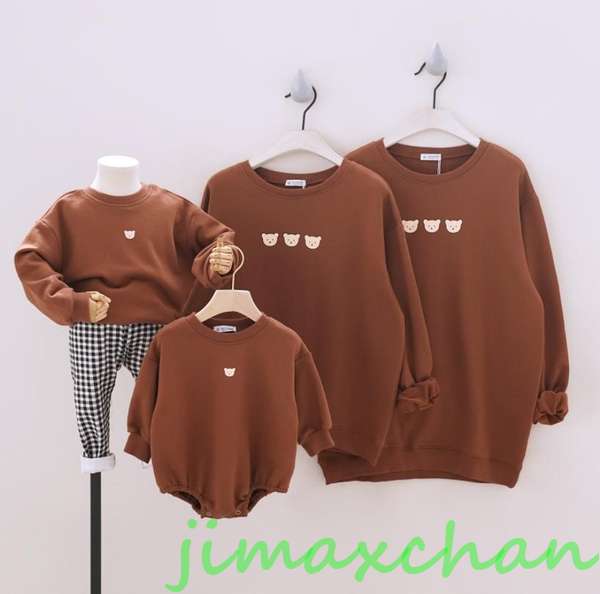 新生活 サマー 秋冬/裏起毛/親子お揃い パーカー カップル ユニセックス 家族 お揃い ルーム ウェア おそろい親子服 プレゼント