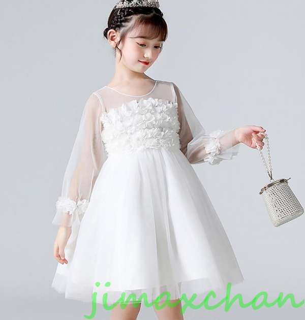 新生活 サマー 子供服 ジュニア 女の子ワンピース ドレス カラードレス フラワーガール 丸首演出 お嫁さん/ピアノ 発表会?結婚式?七五三 出産祝い 記念日 ...
